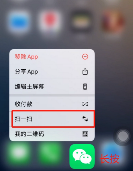 利通苹果手机维修分享iPhone 15如何快速打开扫一扫 