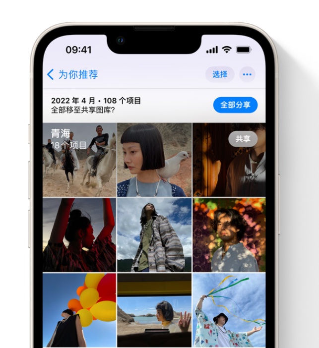 利通苹果维修网点分享在 iPhone 上使用共享图库 