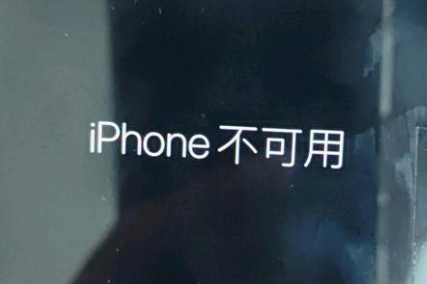 利通苹果服务网点分享锁屏界面显示“iPhone 不可用”如何解决 