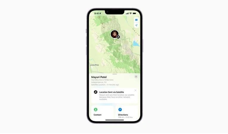 利通苹果14维修分享iPhone14系列中 FindMy功能通过卫星分享位置方法教程 