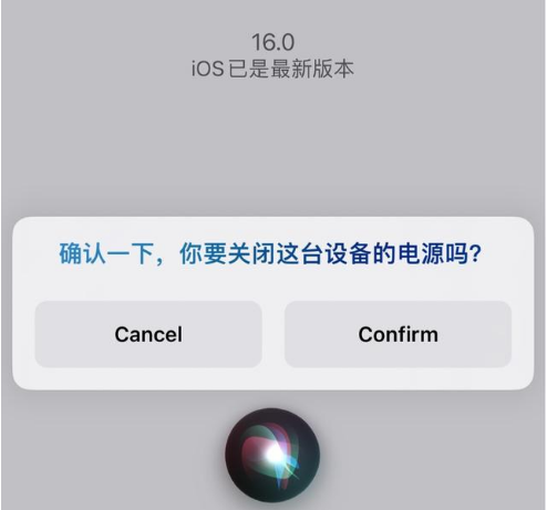 利通苹果手机维修分享iOS 16 Beta5为什么要取消Siri语音关机功能 